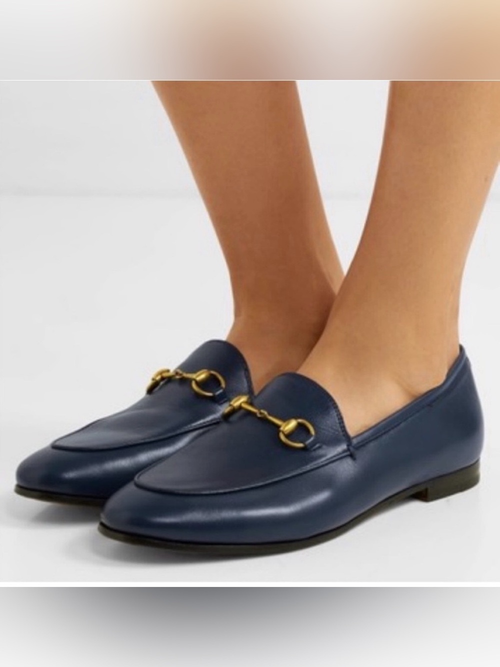 Gucci Jordaan Blue Agata Leather Loafer